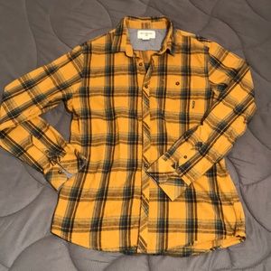Golden, Flannel, Billabong Button up Shirt